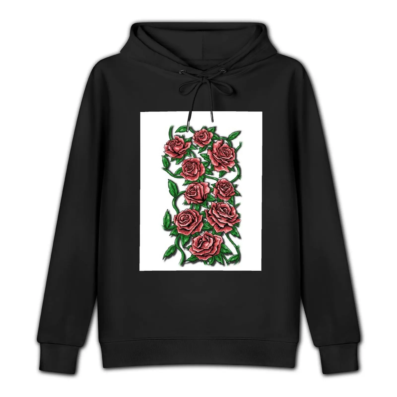 A Touch Of A Rose Pullover Hoodie japanese style men wear men hoodie