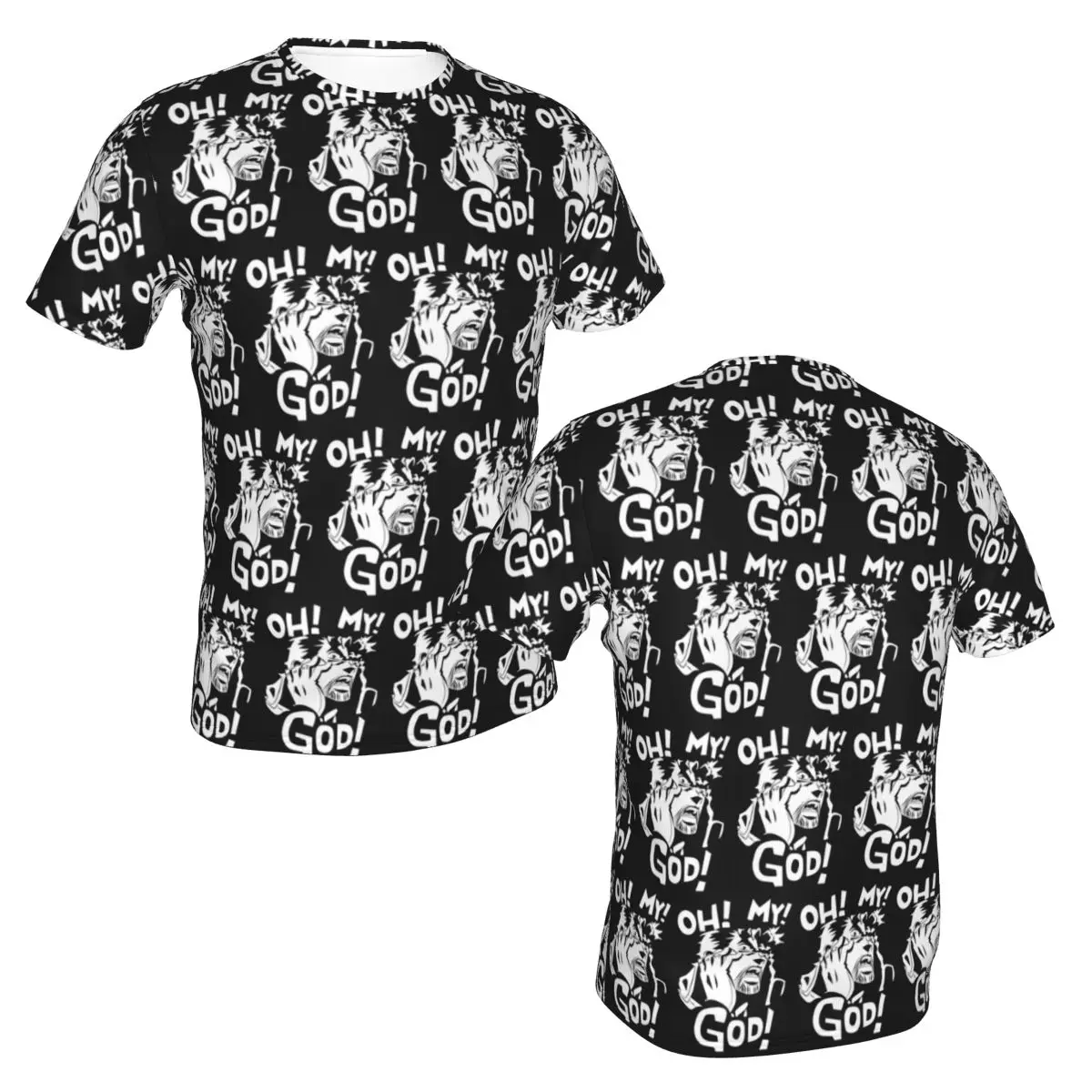 100% Cotton Joseph Joestar Oh My God Jojo Bizarre Adventure T-Shirt Men's Funny T Shirt Men Round Neck Summer Shirts Tops