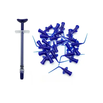 Pontas descartáveis para enxágue de irrigação dentária, ponta de enxágue de resina composta flexível, agulha macia endo, materiais consumíveis dentários