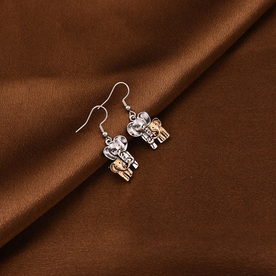 

Europe and the United States hot-selling new elephant mother baby baby warm mother and son pendant earrings gentle and elegant e