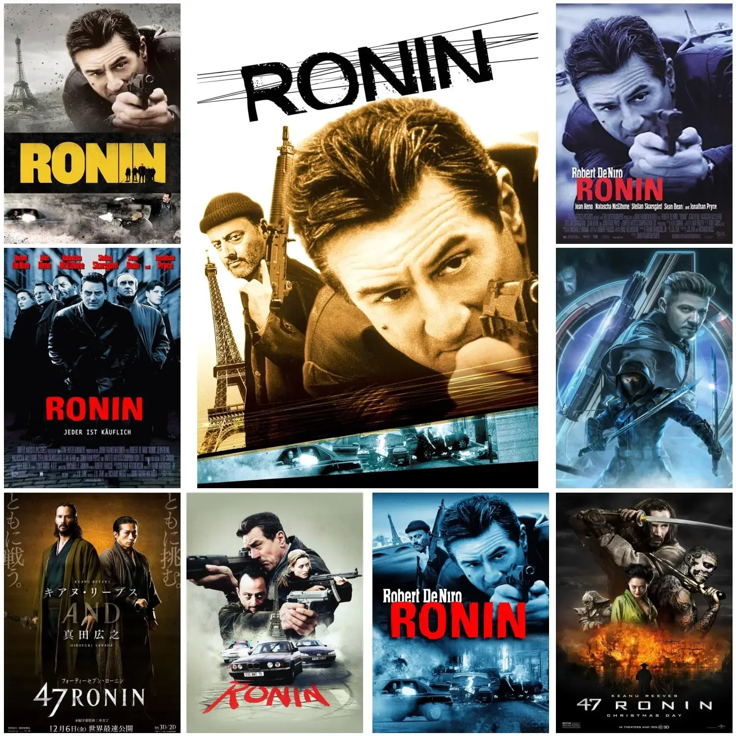 

Ronin принты по мотивам фильмов и постеров настенная Картина на холсте, плакат для современной семьи, гостиной, домашний декор