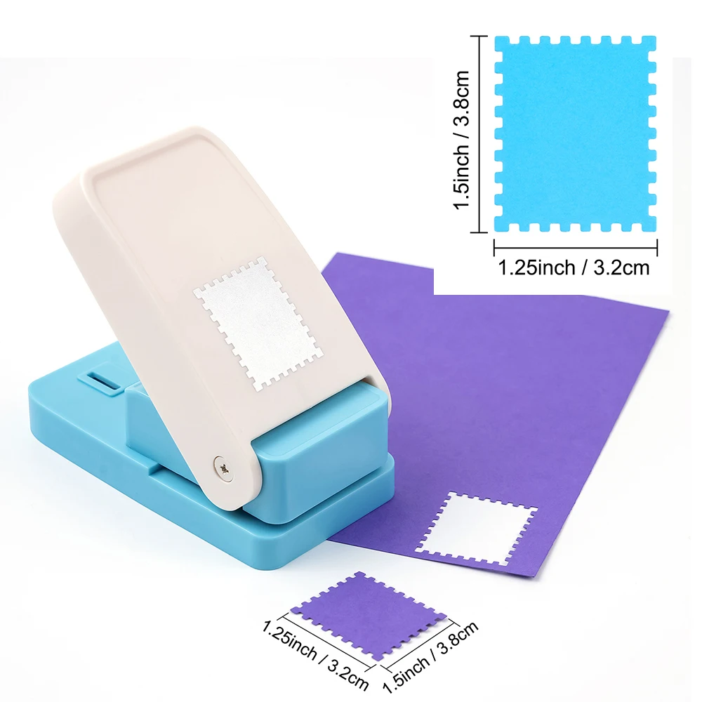 Rechthoekige postzegel ponsen hendel actie puncher voor papier knutselen scrapbooking doe-het-zelf projecten kunst ambachten benodigdheden scrapbo