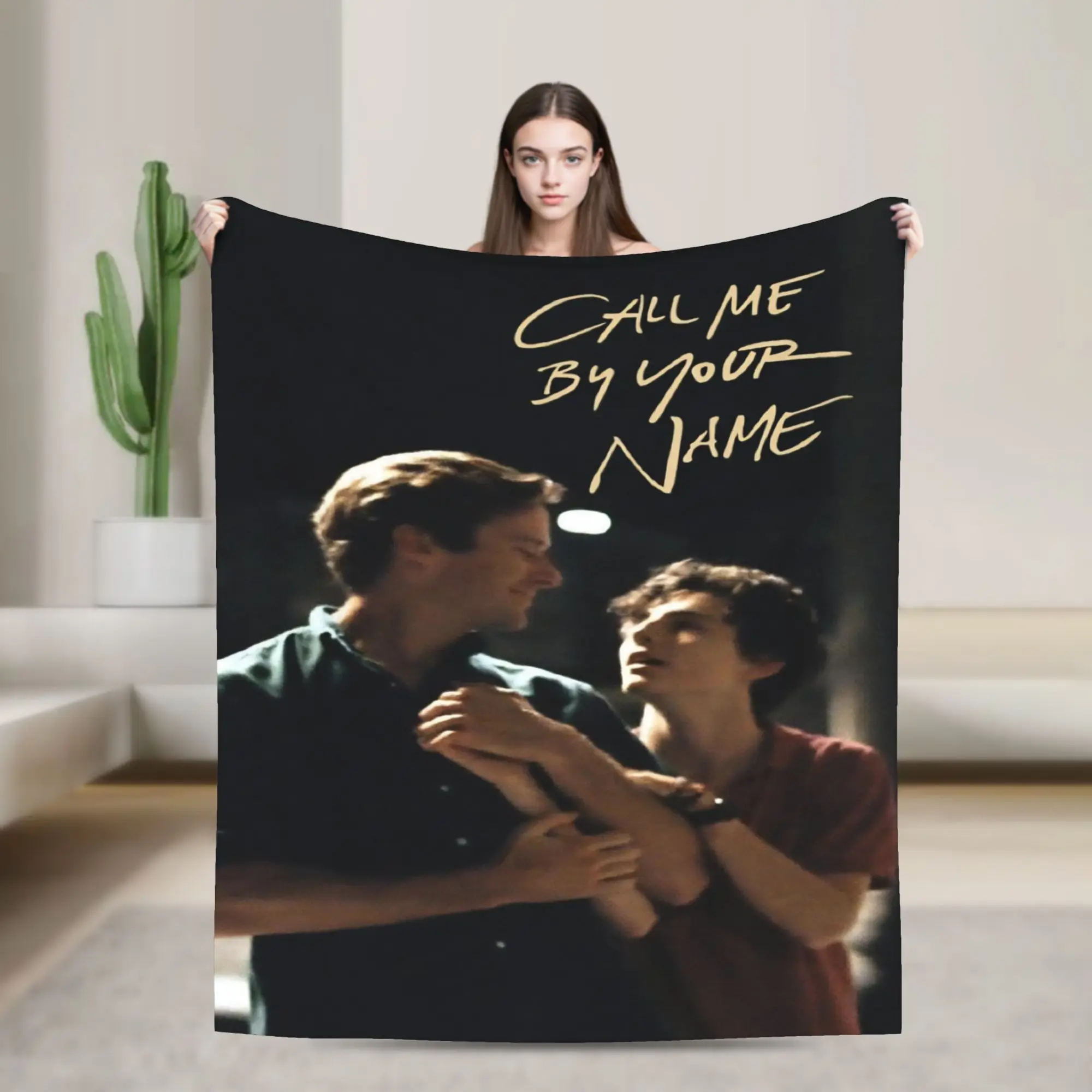 Call Me by Your Name Print Blanket For Men Women Super Soft Warm  Throw Blankets for Bed 50x60 Inches Multi-size