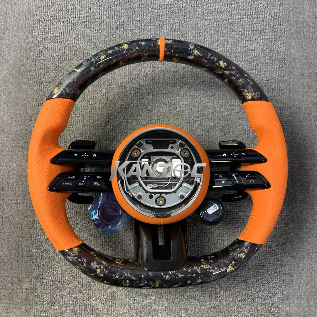 

Carbon Fiber Steering Wheel With Leather Dragonfly Design Compatible for Mercedes Benz Class C E W213 W203 W205