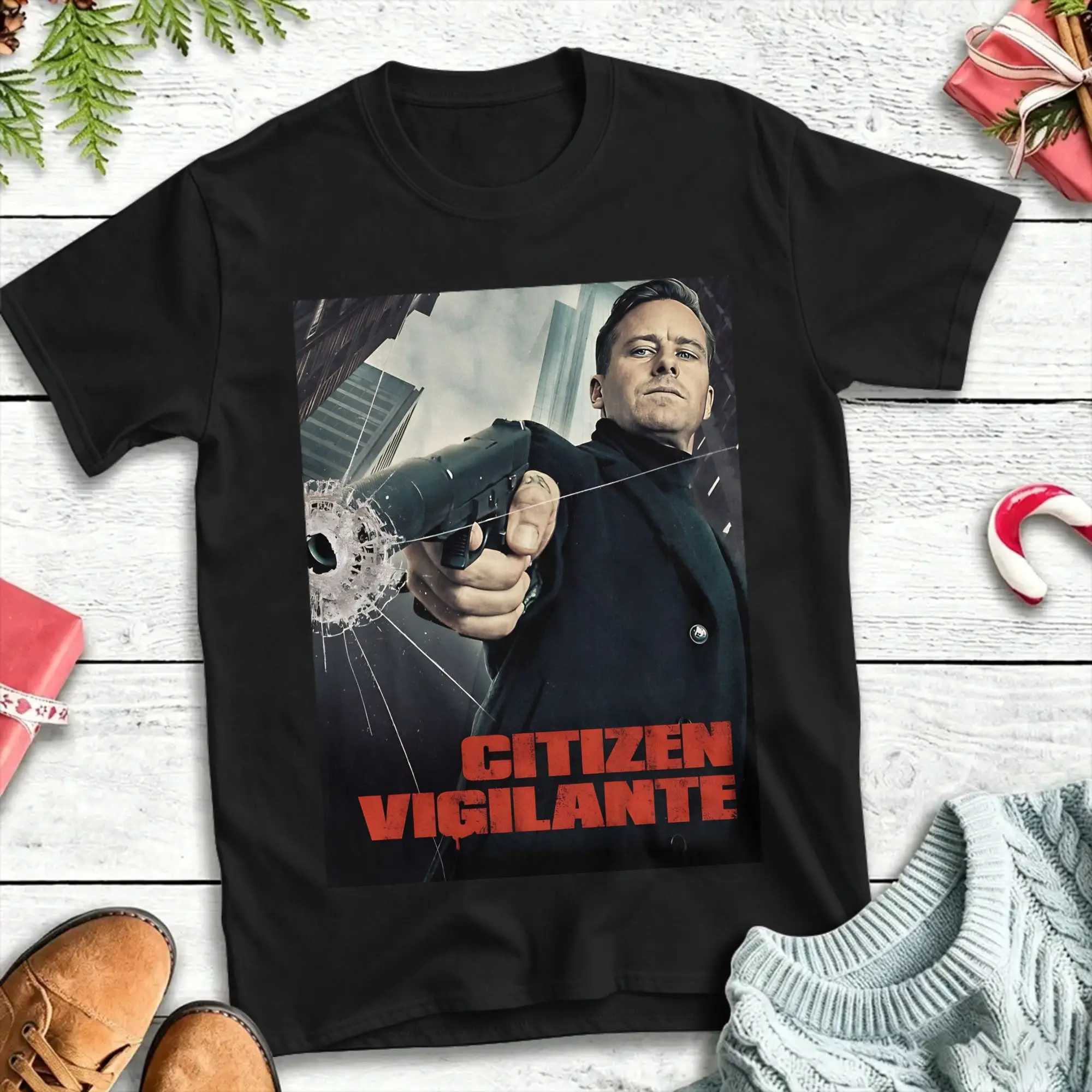Men Women's T Shirt Citizen Vigilante T-Shirts Harajuku  Summer Tee Shirt Vintage Pure Cotton Tops Gift