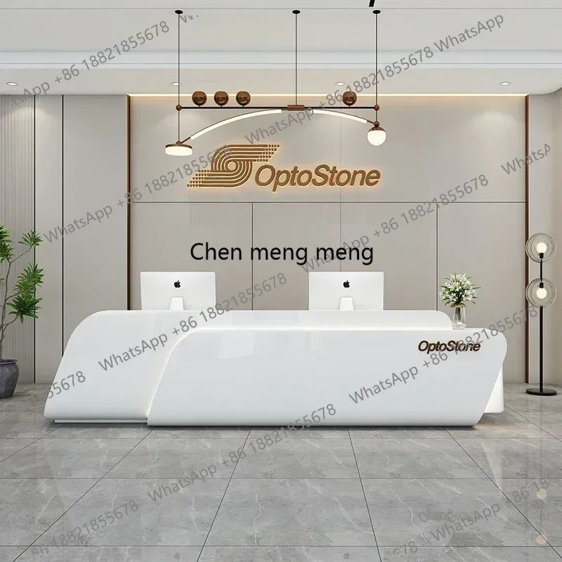 

Bar Counter For Beauty Salon Shop Center Reception Business Luxury Furniture Office Modern Receiption Desk Customer Recepcja