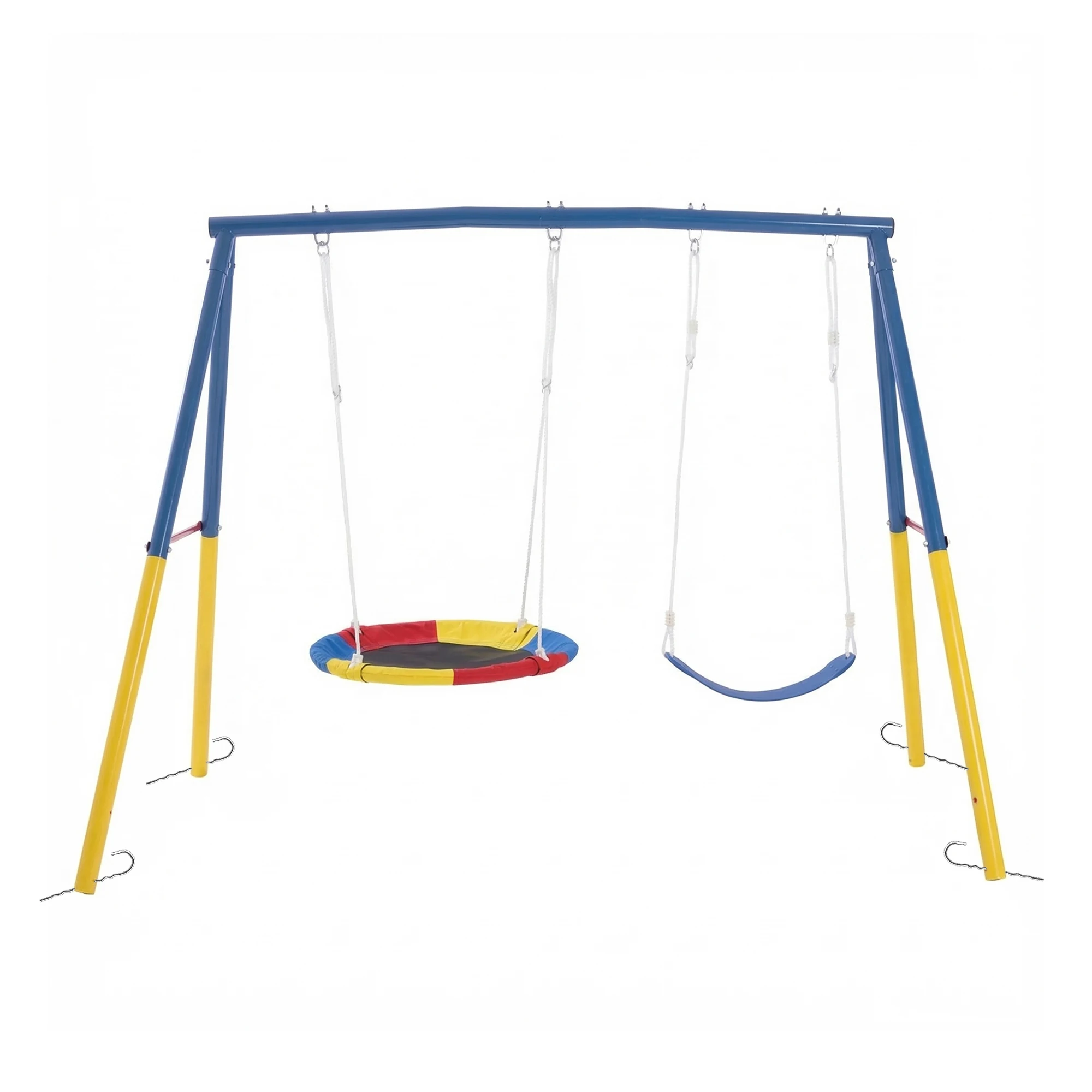 Kids Outdoor Play Equipment - Columpio para Exteriores con Respaldo, Equipo