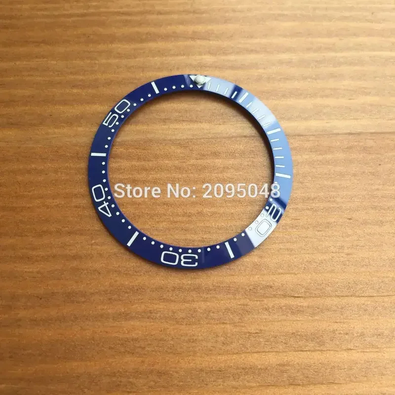 38mm Ceramic Watch Bezel Insert for Omega Seamaster Planet Ocean 007 Automatic Watch 212.30.41.20.01.003