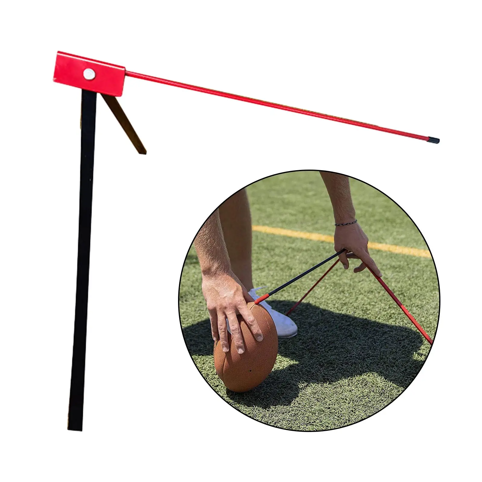 Football Kicking Tee Stand Portable Football Field Goal Holder Accessories Football Training Bracket for Rugby Adults Kids