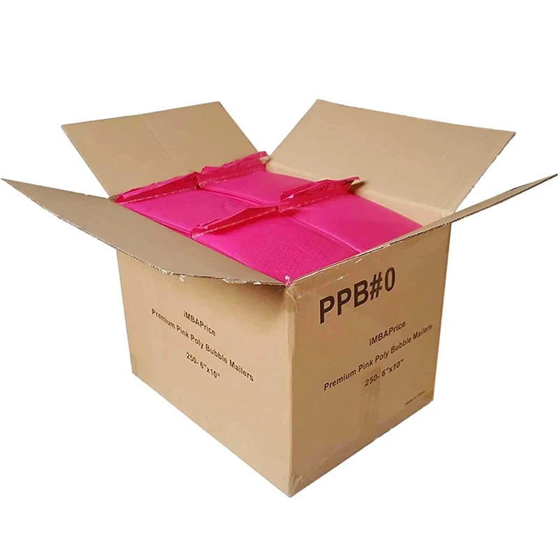 pink bubble mailer envelopes para envio de bolsas envelopes acolchoados para embalagem selo mailing gift padding roxo e preto 50 pcs 01