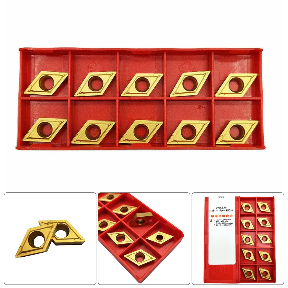

10 шт. твердосплавные вставки с ЧПУ DCMT11T304 BP010 для держателей SDJCL SDUCR, разработанные для превосходной производительности резки