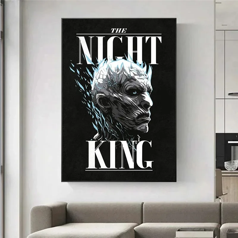 الحديثة القرون الوسطى T-Thrones سلسلة اللعبة الملصقات والمطبوعات قماش الطباعة جدار صورة فنية لغرفة المعيشة ديكور المنزل