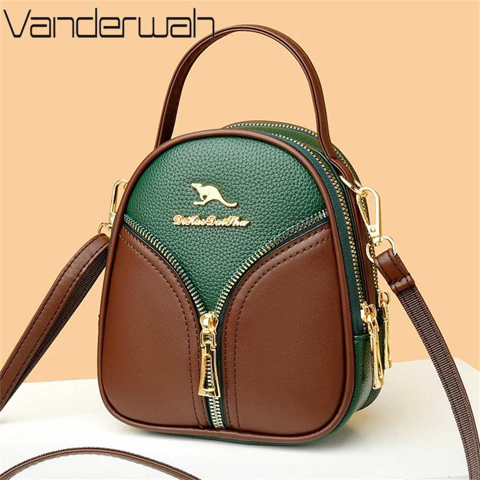 Quality PU Leather Handle Bag Woman Patchwork Bag Luxury Design Female Handbags and Purses Brand Shoulder Crossbody Shopper Sac