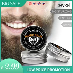 Sevich Natural Beard Balm 30g&60g Beard Conditioner Professional For Beard Growth Organic Mustache Wax For Beard Smooth Styling