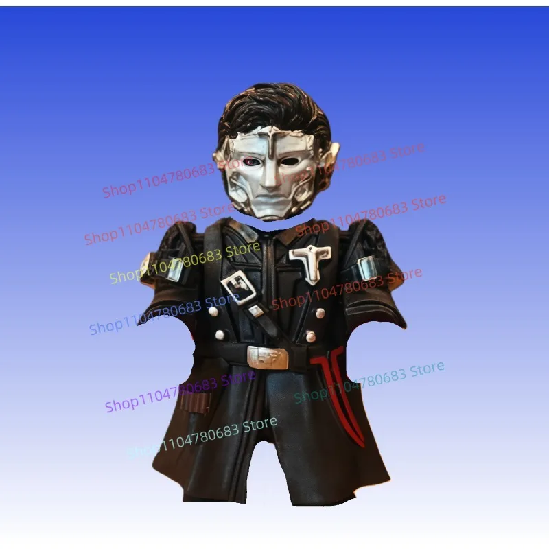 MOC Building Blocks Silver Masked Man Mini Figure Assembly Model Ornament Anime Decor Toy Holiday Gift Hobby Collectible