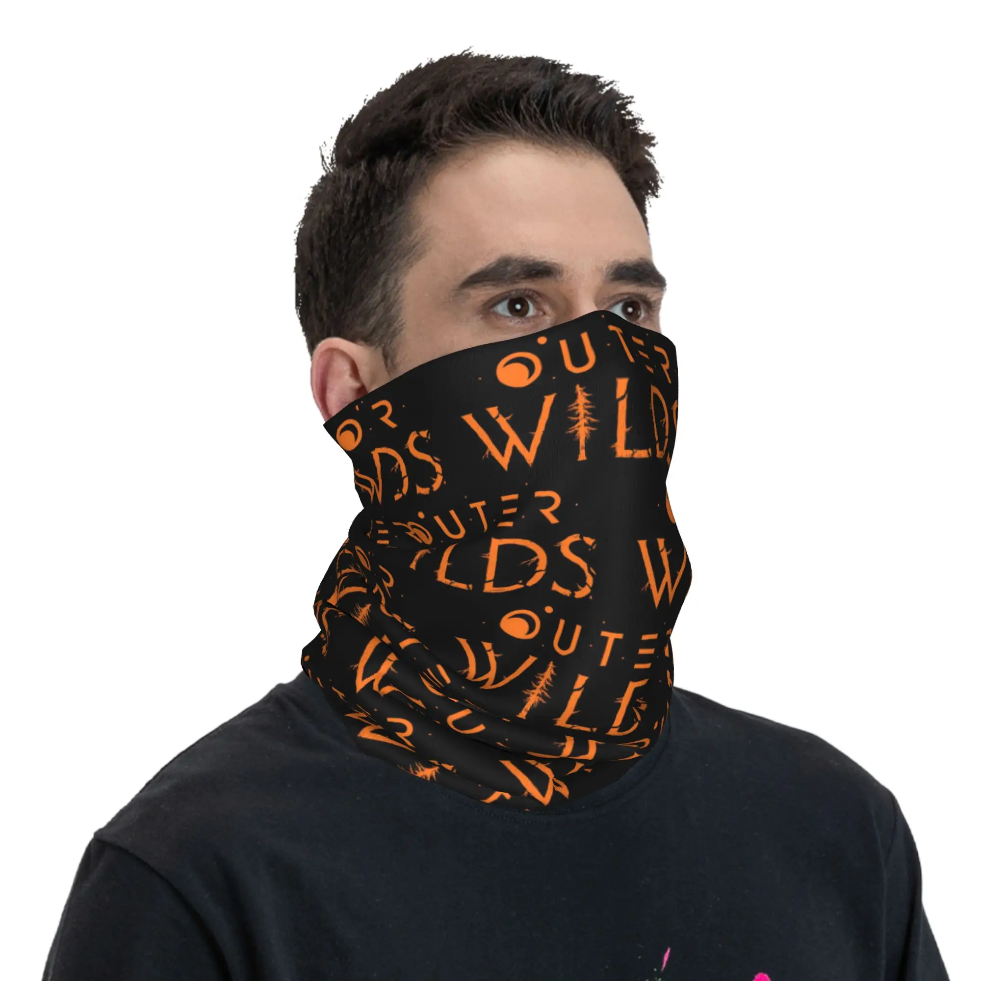 Outer Wilds Ventures Patch Bandana Neck Gaiter Printed Face Scarf Balaclava Riding for Men Women Adult Winter