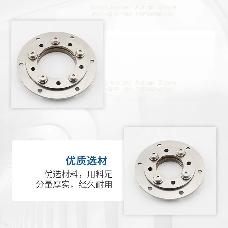 Round disc damping hinge adjustable torque hinge allows wire passing and arbitrary stopping and positioning flange