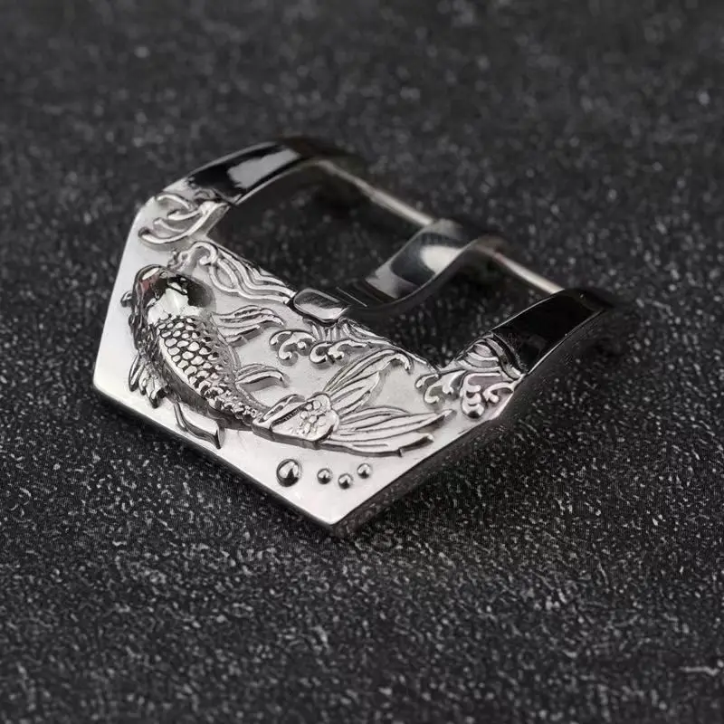 Shark Shape Buckle Watch Stainless Steel Buckle Strap Accessories Wrist Screw 20mm 22mm 24mm 26mm