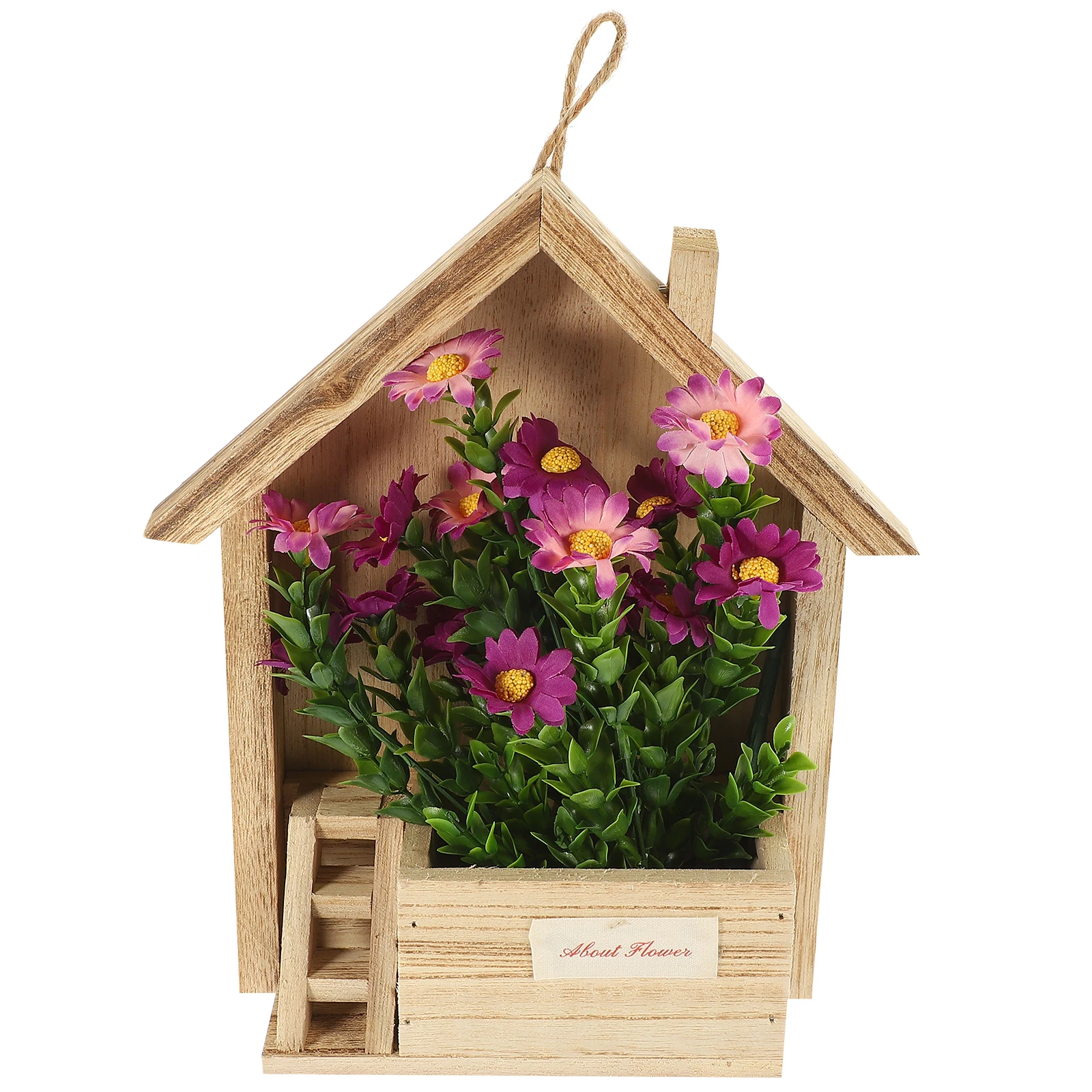 

Flower Basket Wall Mounted Plants For Living Room Bedroom Office Space-Saving Lightweight Decorativehanging Floral Decor Fake