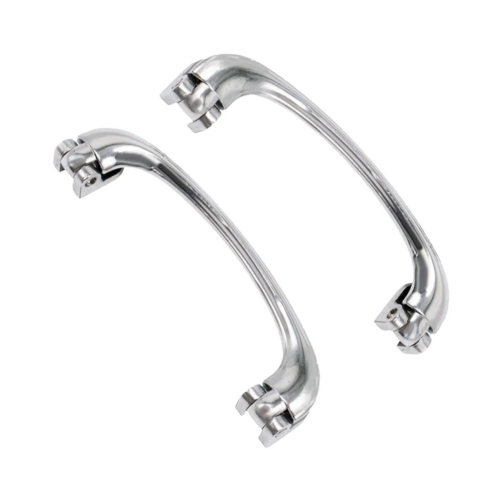 2pcs Chrome Door Pull Handles 650306 For Triumph For TR4 For Jaguar For MG For Healey For Sprite Interior Switches Controls P