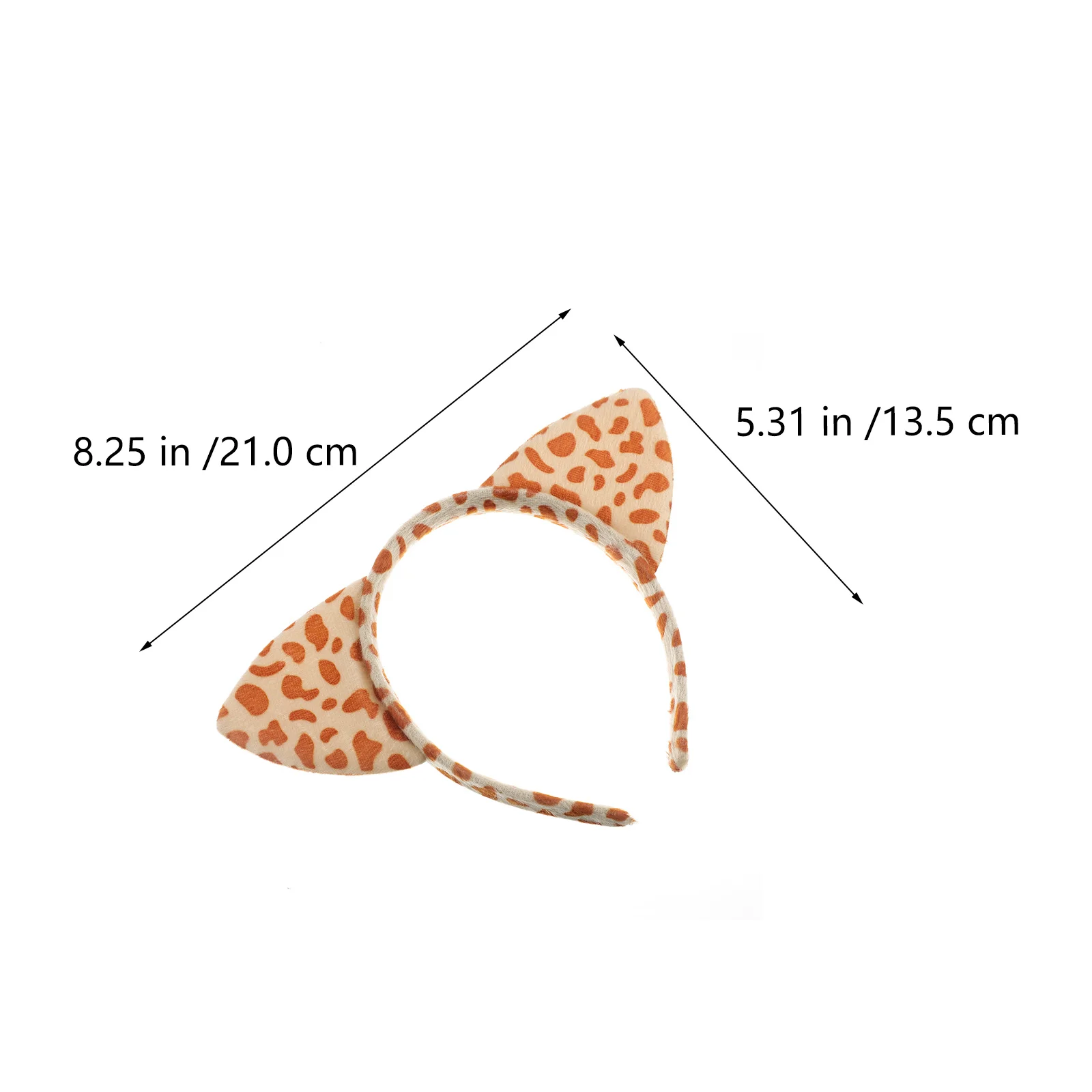 

4pcs Animal Ear Headbands Leopard Print Party Wear Lightweight Hair Hoop For Cosplay Lovely Gift Hair Styling Tools