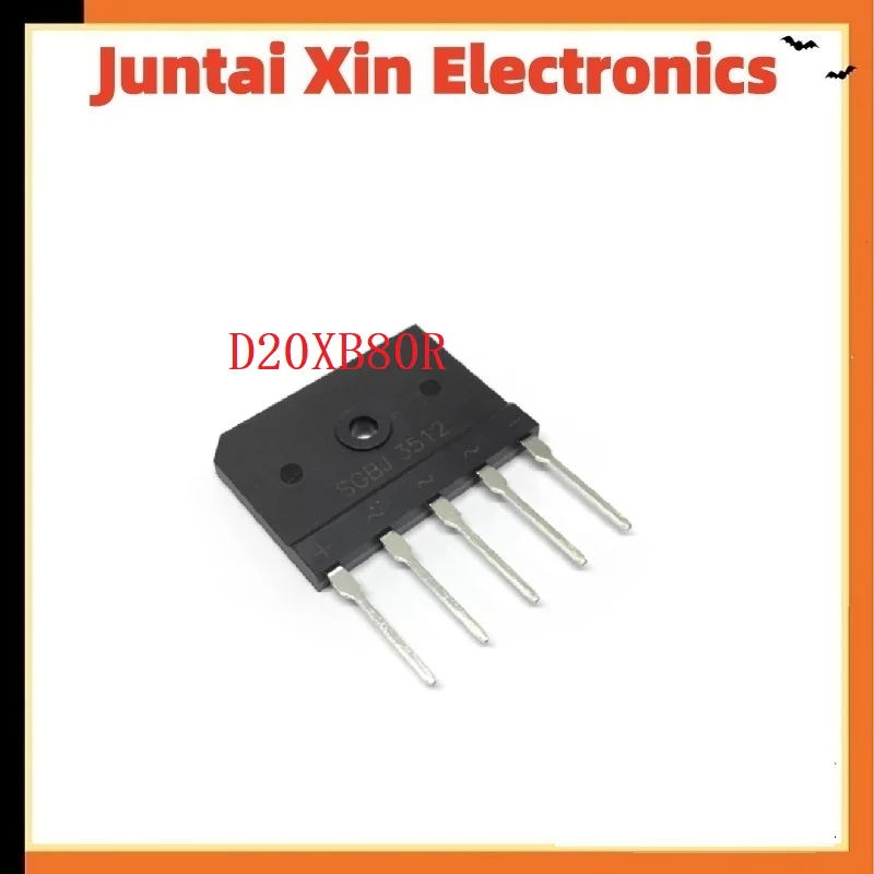10PCS/LOT D20XB80R Induction Cooker Rectification Bridge Stack New 5-pin Rectifiers