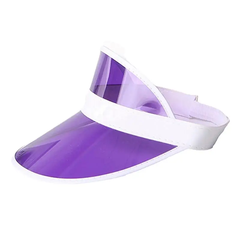 

Women Man Transparent Summer Sun Visor Party Casual Clear Adult Sunscreen Cap Sunhat Unisex Outdoor Hat