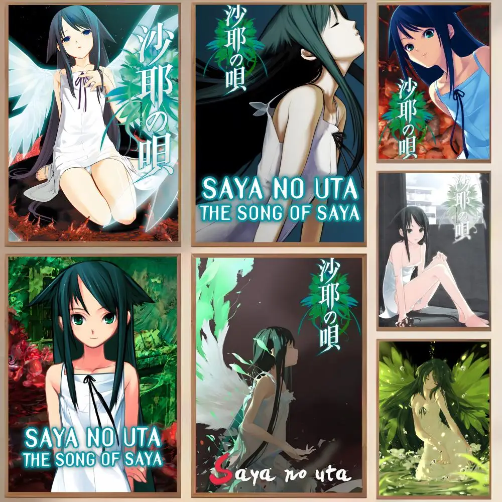 Video Game The S-Song Of Saya Poster Waterproof Canvas Wrinkle Resistant Wall Art Easy Hang Home Decor For Living Room Bedroom