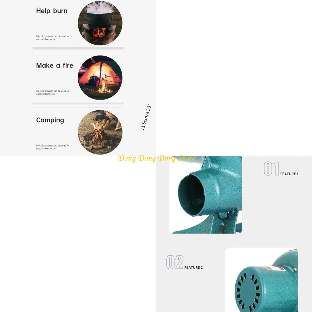 

Portable Barbecue Fan DC12V Blower Fan for Camping Trip BBQ Blower