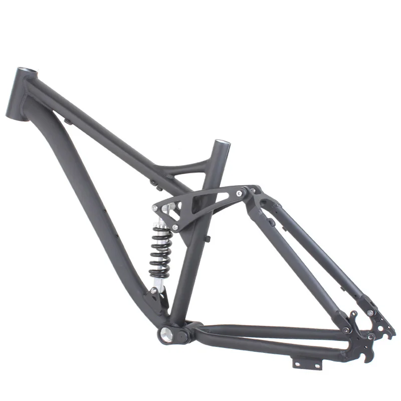 26 Inch Mountain Bike Aluminum Alloy Shock Absorbing Frame Four Bar Soft Tail Suspension Frame Disc Brake Oil Disc Quick Release