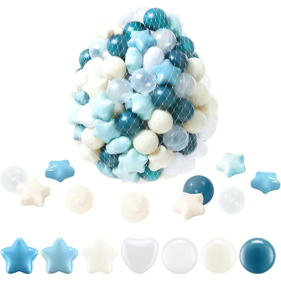 

200 шт. шарики для ямы, безопасные нетоксичные дробистойкие пластиковые шарики для малышей, подарок для детей на день рождения и Рождество, для использования в помещении