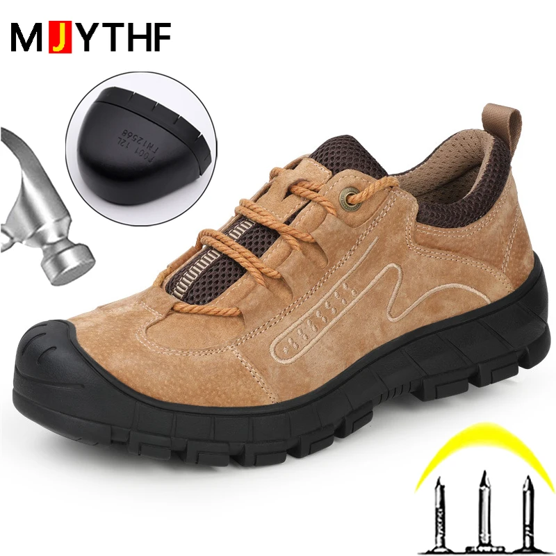 

Indestructible Safety Shoes Men For Work Boot Steel Toe Shoes Safety Boots Puncture-Proof Work Sneakers Male Shoes Work Footwear
