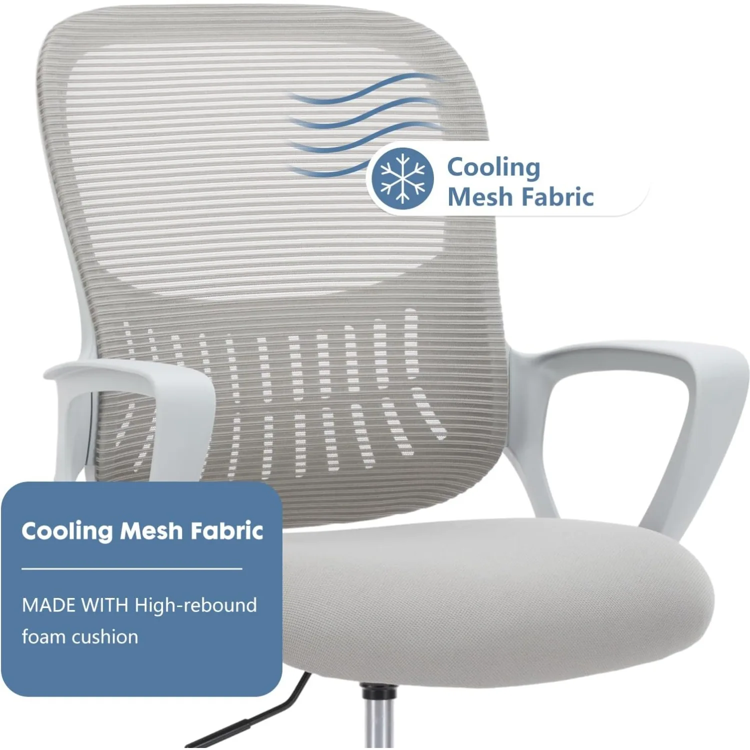 Drafting Chair - Ergonomic Tall Office for Standing Desk, Counter with Height Adjustable and Comfortable Lumbar Support