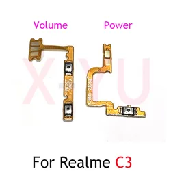 For OPPO Realme C2 C3 C11 C12 C15 C17 C25 C25S C20 C21 C35 C21Y 2020 2021 A1K Power On Off Switch Volume Side Button Flex Cable