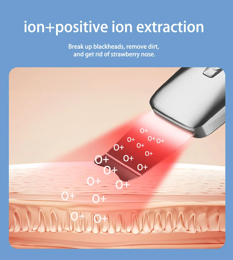 المكتبة الذكية أداة التجميل المنزلية السوداء مجرفة بالموجات فوق الصوتية تهتز سكين كهربائي لإزالة الرؤوس السوداء تطبيق العناية الشخصية #3