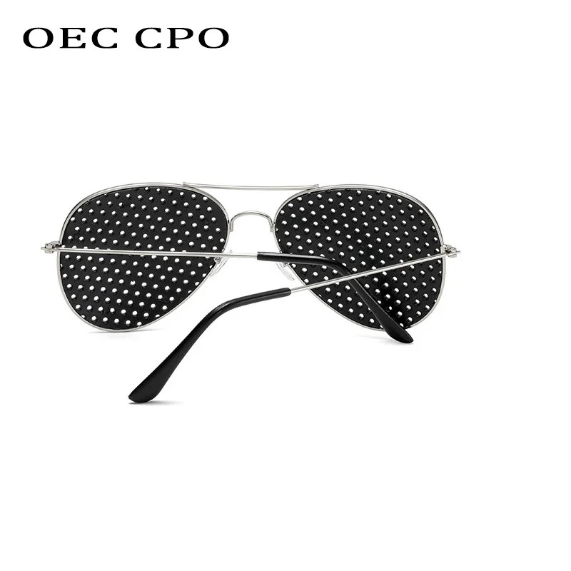 Sexy Small Hole Pilot Sunglasses Men Fashion Micropore Pinhole Lens Luxury Sun Glasses Female Shades Eyewear gafas de sol Oculos