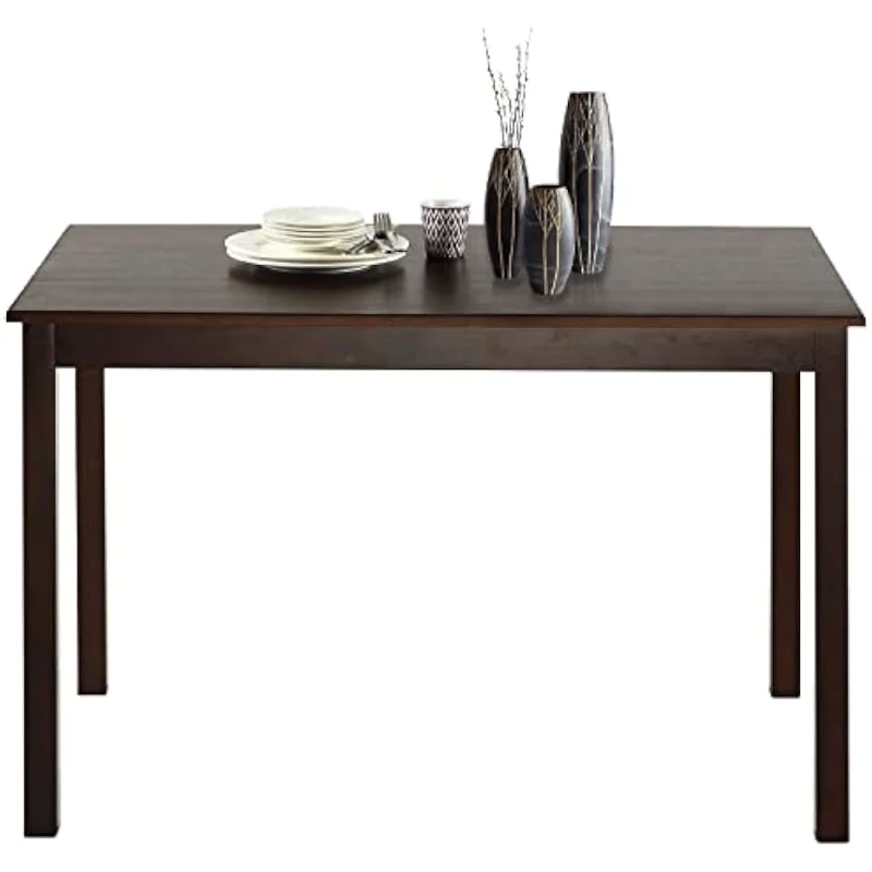 

Dining Table for 4 People Kitchen Table with Wood Legs Dinner Table for Apartment Living Room Dining Room Office Kitchen Home