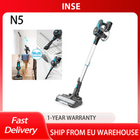 INSE N5 6 in 1 Cordless Vacuum Cleaner, 12000Pa Suction Power, 45mins Long Runtime, 5 Stages Filtration, 1.2L Dustbin, LED, 70dB