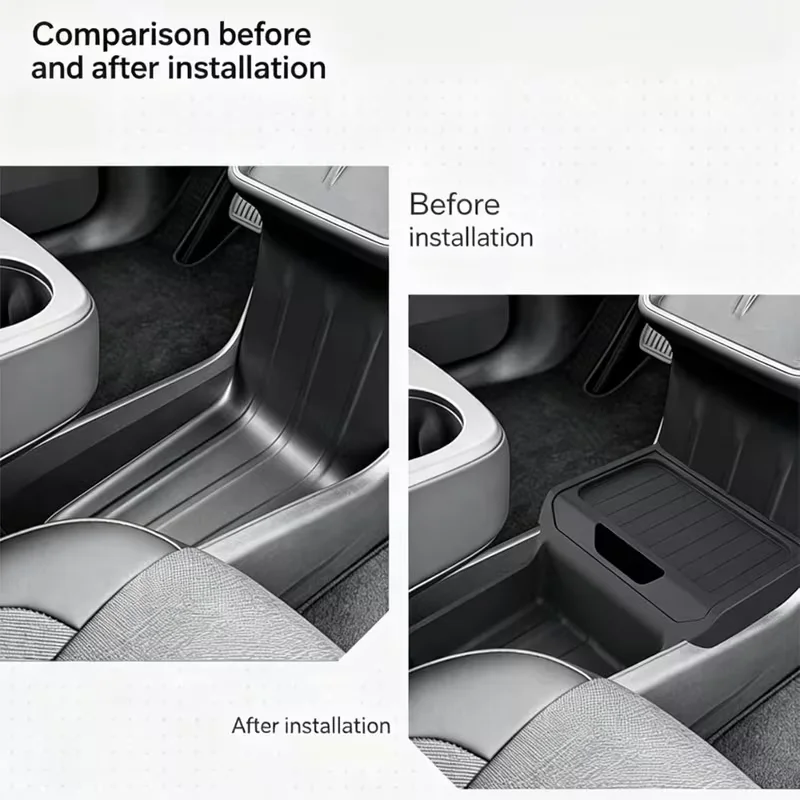 Für Tesla Model Y Standard 2026 Mittelkonsolen-Organizer Ablage Armlehnen-Aufbewahrungsbox Innenzubehör Matte – Detail 3
