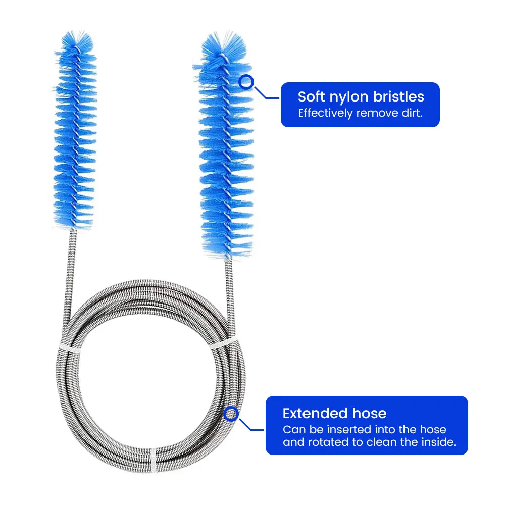 CPAP Tube Cleaning Brush Diameter 15mm 19mm Dual Brush Heads Supplies Suitable for CPAP Mask Hose Wash Cleansing Tool ﻿