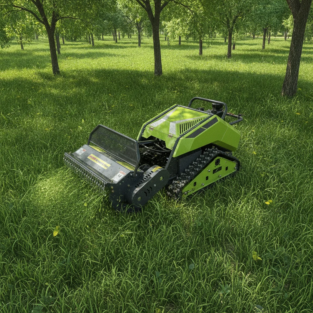 Upgraded Crawler Remote Control Lawn Mower Electric Wireless RC Grass Cutting Machine Flexible Rotation Garden Equipment