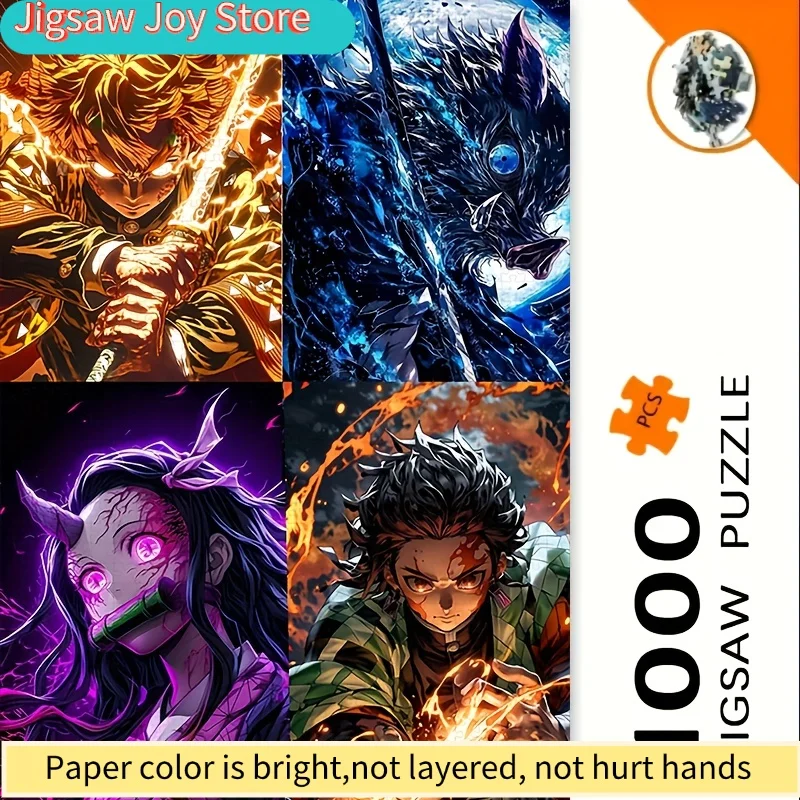 

A s Adult Jigsaw Puzzle, Frameless, Featuring Vibrant Anime Character Designs. Ideal for Bedroom, Office, Living Room, or Café