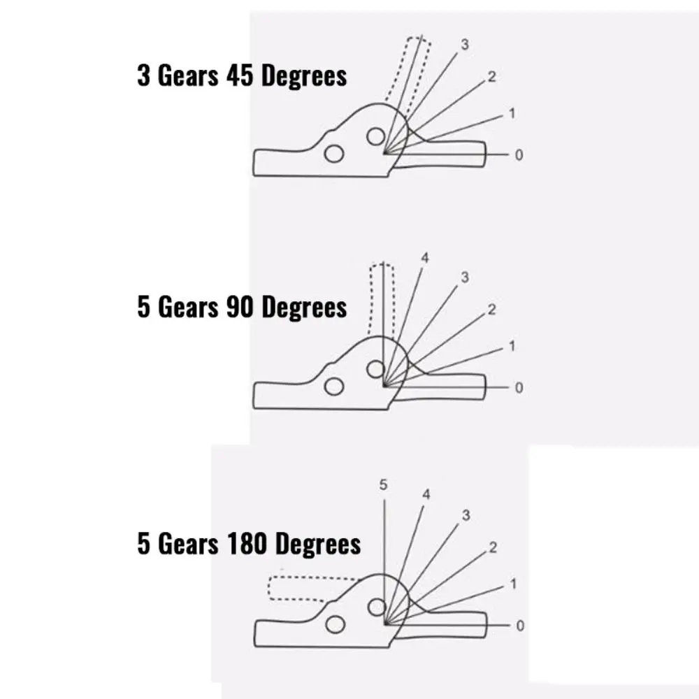 Steel Sofa Angle Adjuster Joint 54/90/180 Degree 3/5 Gears Adjustable Chair Hinge Jig Foldable Folding Sofa Hinge For Chair/Sofa