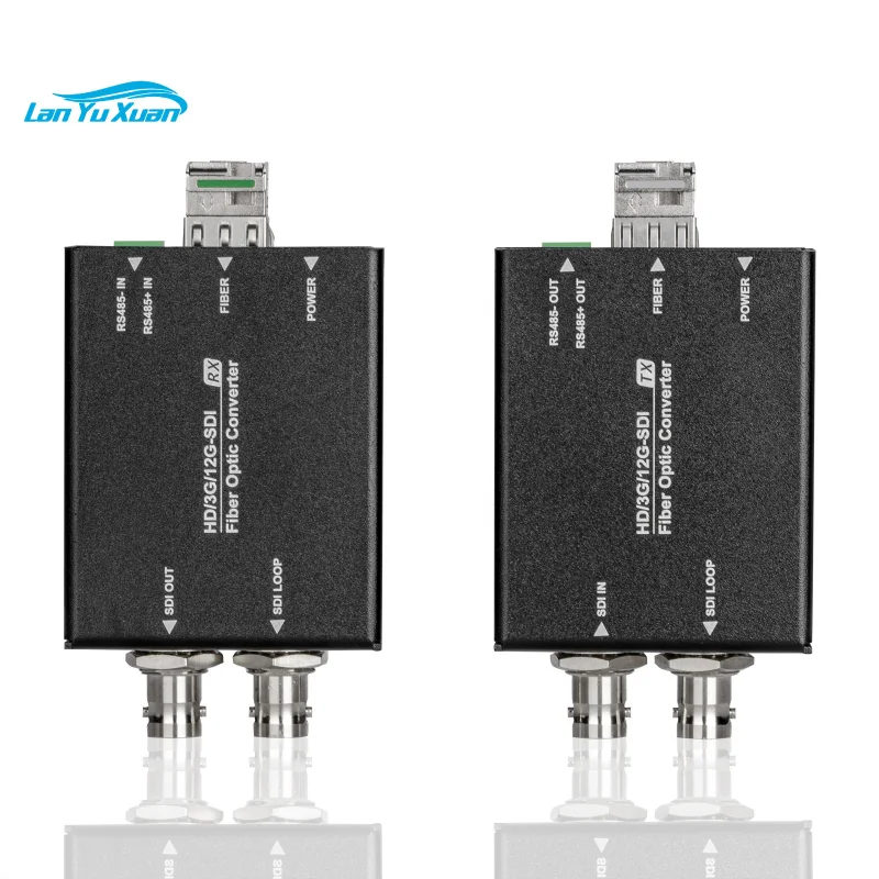 12G-SDI Video Transmitter Receiver Kit 12G/6G/3G/HD-SDI signals digital video fiber optical converter