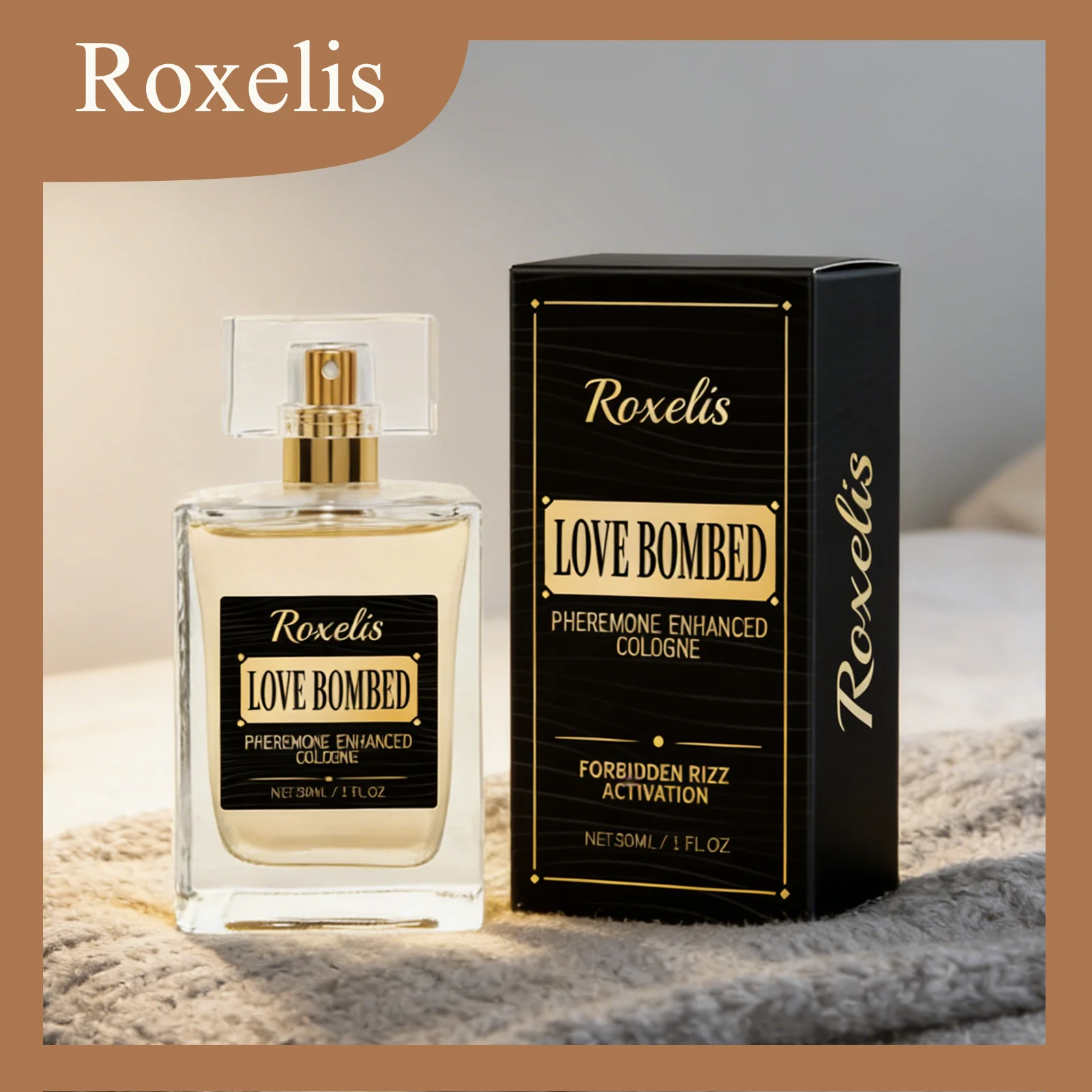 

Roxelis 30ml Man Pheromone Cologne Perfume Enhance Attraction Long-Lasting Flavour Not Easy To Dissipate Fresh Perfume Spray