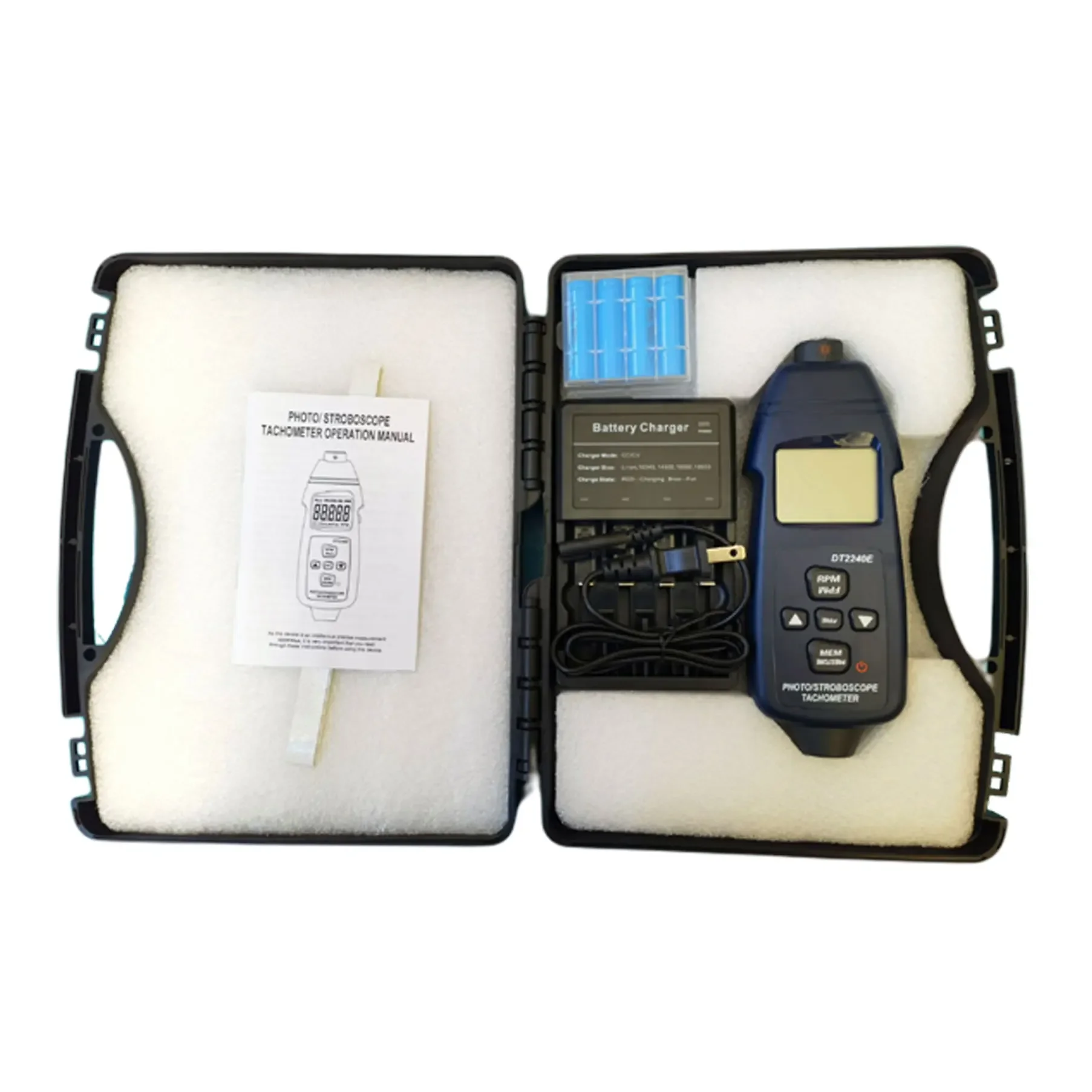 Digital stroboscope Tachometer DT2240E 2.5 - 99999 R/Min non-contact photoelectric speed measurement