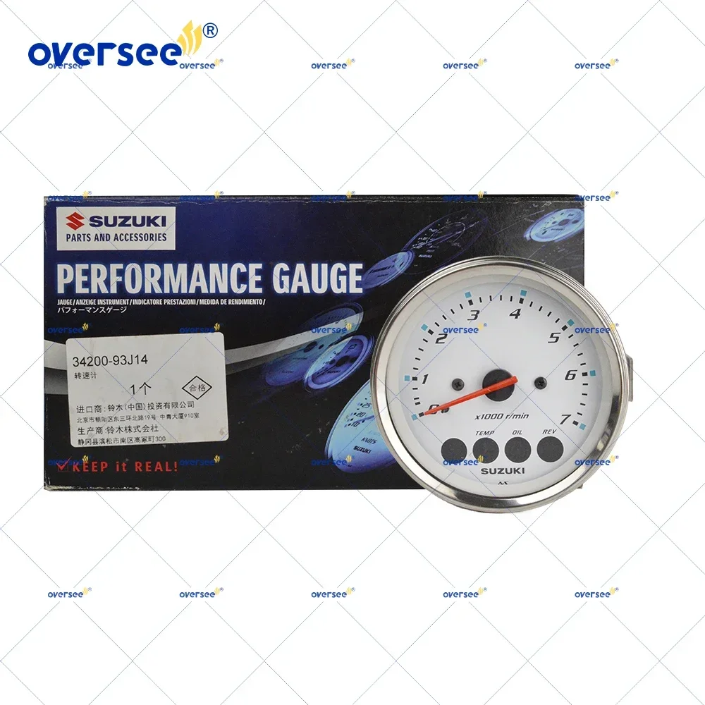 

OEM 34200-93J14 Белый многофункциональный тахометр для подвесного двигателя Suzuki DF115 DF140 Датчик двигателя