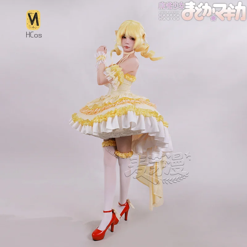 

Madoka Magica Tomoe Mami Cosplay Costume Women Lolita Dress Fancy Party Suit Halloween Carnival Uniforms Anime Clothing