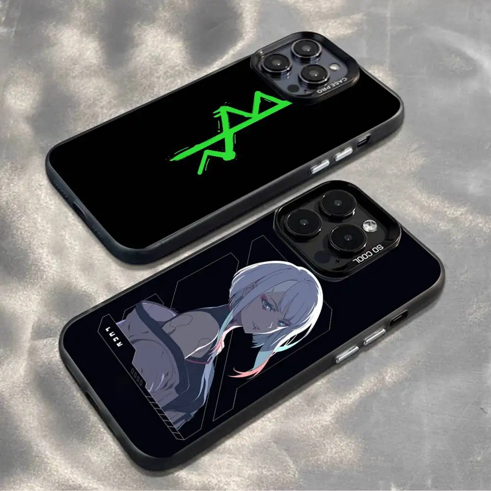 

Lucy C-CyberpunkS Phone Case For iPhone17,16,15,14,13,12,11,Mini,Pro,MAX,plus,Black Matte Shockproof Cover