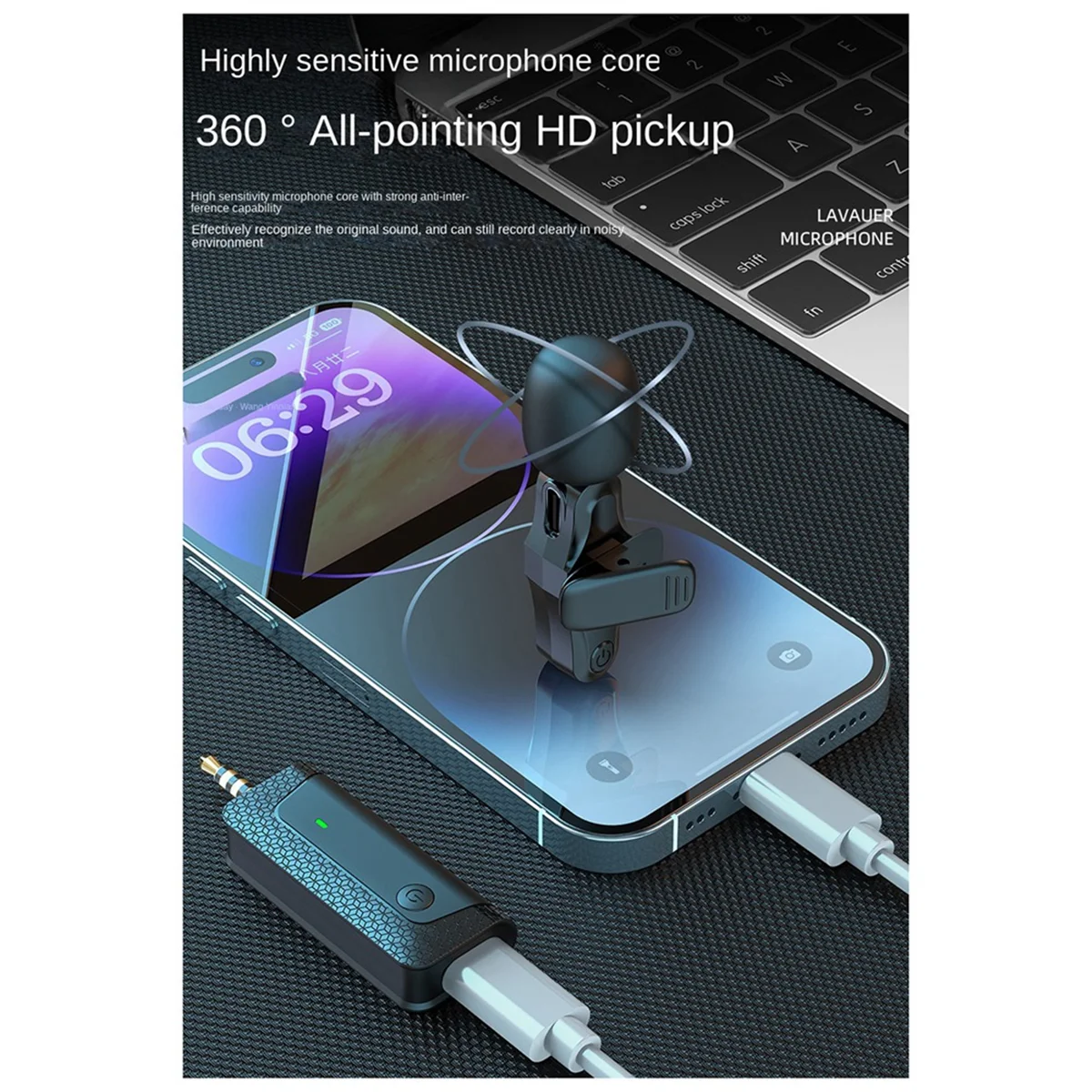 Беспроводной микрофон K35Pro, петличный микрофон для камеры, сотового телефона, записи видео, динамика, гарнитуры